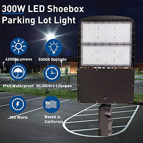 OSTEK 150 Watt led лампа за паркиране с фотоэлементом от здрач до зори, 5000 До 21000 Lm led лампа за почистване на
