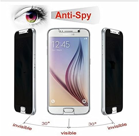 [Комплект от 2 теми] За LG G6 - Защитно фолио, изработени от закалено стъкло SuperGuardZ Privacy Anti-Spy, защита от драскотини 9H, кръгла и кантиране, 2.5 D, защита от мехурчета [Доживот?