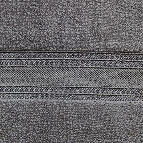 Комплект кърпи SL Spirit Linen Home EST. 1988 от банной колекция - Супер Мек Быстросохнущее Изсушаване с кърпа за дома и фитнес зала с нулева обрат, комплект кърпи от 18 теми, Среб?