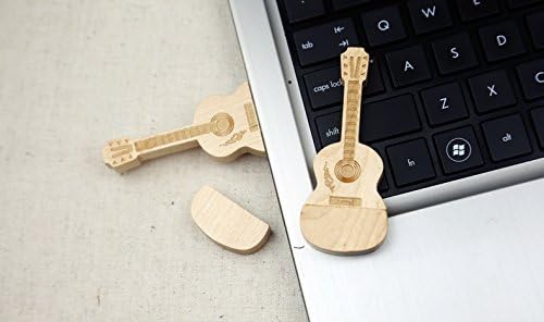 USB Флаш памет Memory Stick от клен дърво във формата на китара в дървена кутия (8 GB, Кленовое дърво / 2.0)