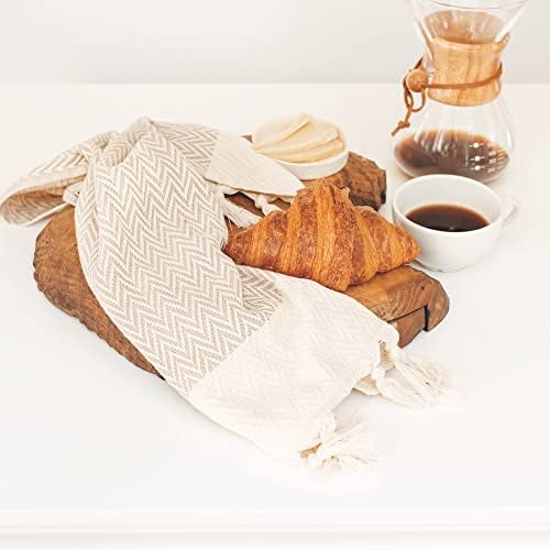 Набор от декоративни кухненски кърпи за ръце, sea me at home от 2 теми, комплект кухненски кърпи от памук за бохо-декор