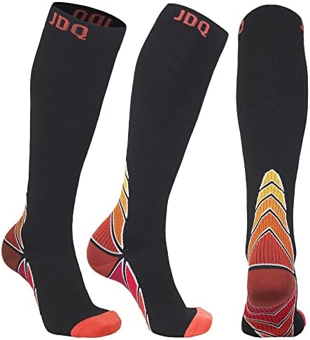Компресия чорапи JDQ за жени и мъже, Циркулация на 20-30 мм hg.ст., Чорапогащи до коляното, най-Добрата подкрепа за медицински