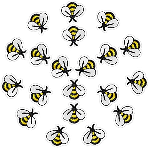 60 Бр. Ленти с бродерия на Пчелите, Ивици във формата на Пчела, Приклеенные желязо, Сладка Апликация, Шевни Ленти за