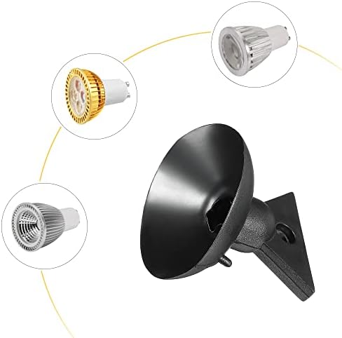 Сменяеми лампи MECCANIXITY, Инструменти за смяна на крушки на присоске за лампи GU10 MR16, Черен, PVC, Опаковка от 8 броя