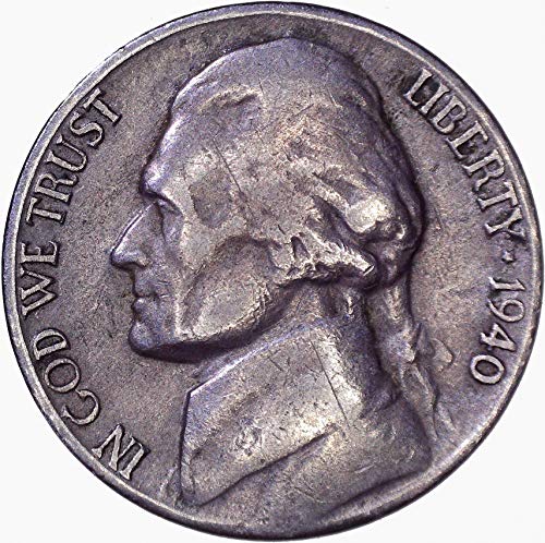 1940 - те Години Jefferson Nickel 5C Много Фин