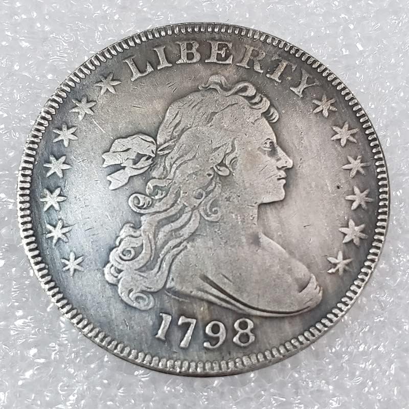 4 Вида Стаи години 1795, 1796, 1797, 1798 Бюст с Диаметър 40 мм Възпоменателна Монета Сребърен долар на САЩ