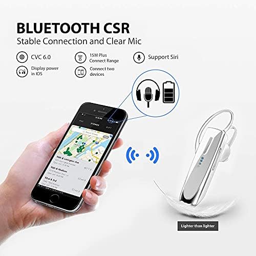 Слушалки Tek Styz, съвместима с Meizu Blue Charm in Ear, безжична слушалка Bluetooth 5,0, водоустойчив IPX3,