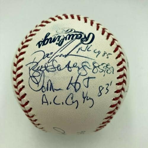 Зашеметяващ бейзболни топки Cy Young Winners с множество Автографи на Санди Куфакс, Том Сивера, ДНК PSA -