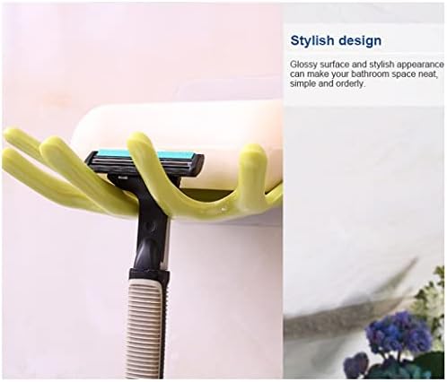 DHDM 1 бр. Дизайн на кутии за сапун, PVC без перфорация, Държач за източване в банята, с монтиран на стената Окачен багажник, тава (Цвят: C размер: подходящ за всички)