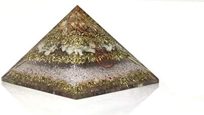 Магазин Оргонитов ite, Кристален Кварц, Пирамида от Оргона от Златно Фолио за защита от електромагнитни смущения