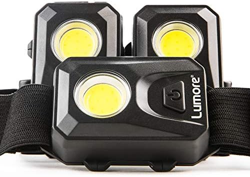Lumore 3 Комплект фарове за 150 Лумена с батерии | Три режима на осветяване: - Висок, нисък и ефекта на светлинни | Обхват