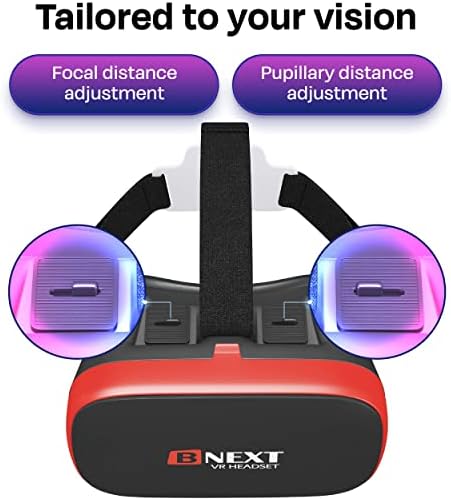 Слушалки виртуална реалност, която е съвместима с iPhone и Android - Универсални очила за виртуална реалност за деца и възрастни - Си най-добрите мобилни игри, филми на 360 г?
