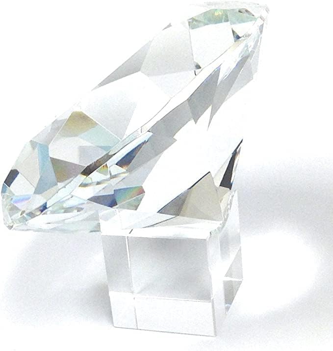 Преспапиета Amlong Crystal 120 мм 5с Кристалалми и Диаманти с Кристал Стойка и Подарък Кутия