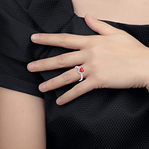 Комплект пръстени от смола, Модно Дамско диамантен Пръстен, Бижута, Пръстени във формата На Сърце, Подарочное