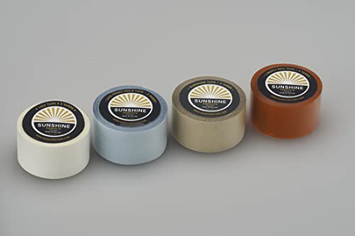 Sunshine Tape, 3 опаковки на Ролка тиксо за перука Liberty Red liner четки - 1 x 36 ярда - Двустранен, медицински