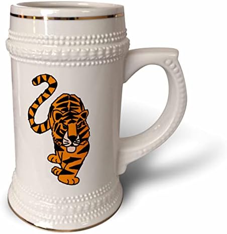 3D Сладко Забавно Ловно тигрица Year of the Tiger за любителите на котки - Стъклена чаша с 22 грама (stn_356367_1)