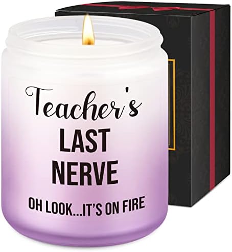 Последната нервната свещ Учители LEADO - най-Добрият учител, Благодарствени подаръци на Учителите, Подаръци на Учителите за жени - Весел Ден на Майката, Подаръци за ро?