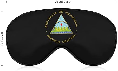 Логото на Хартата Никарагуа, Маска За Сън Със Завързани Очи, Красиви Сенки За очи, Забавен Нощен Калъф за носене с Регулируема