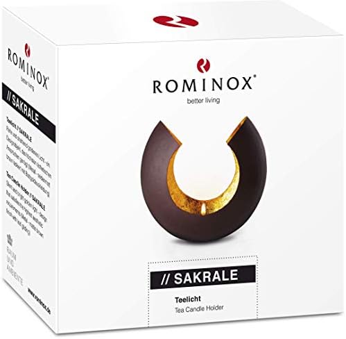 Подарък предмет ROMINOX: Поставка за чаени лампи Sakrale с подплата от златно фолио за Коледа, Свети Валентин, Ден на майката;