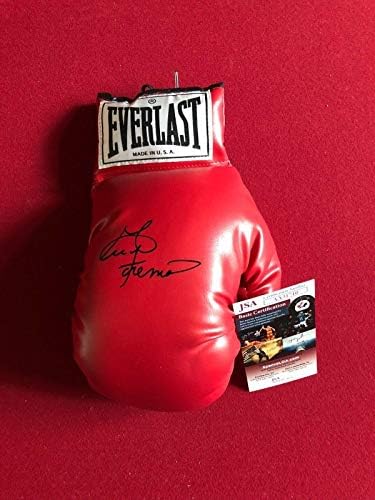 Боксови ръкавици Евърласт с автограф от Джордж Форман (JSA) (Рядкост) - Боксови ръкавици с автограф