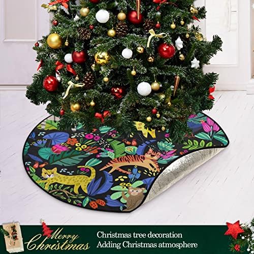 xigua Сладък Тропически Животни Подложка за Коледната Елха, Непромокаема Подложка за Подложки под едно Дърво, Впитывающий