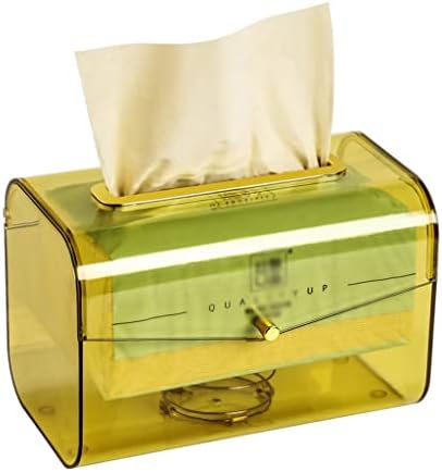 Кутия за хартия ZCMEB, Кутия за Хартиени кърпи за ръце, Автоматична Вградена Ролка Чекмедже за Хартия, Кутия за Настолни Хартиени кърпи (Цвят: D, размер: 17.9 * 11.9 * 10.6 см)