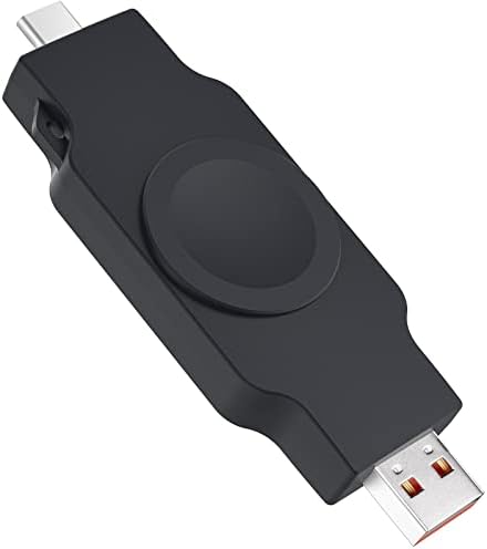 Преносимо Зарядно за Apple Watch Series 8 7 6 5 4 3 2 SE Найки, Безжична, Компактен Магнитно USB Зарядно Устройство