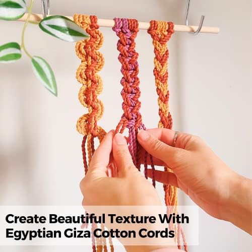 BOCHIKNOT 3 мм кабел за ресни - 150 г памучни въжета от египетската Гиза за гоблени, декор Спални, Закачалки