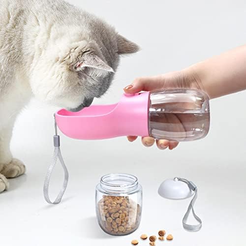 STILGO Пет 2-в-1 Чаша за вода, храна за Кучета и котки, Съпътстваща Чаша, Бутилка за вода за домашни любимци, Чаша