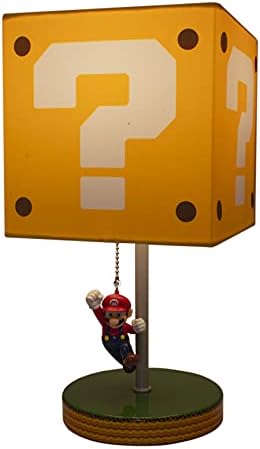 Настолна Лампа Paladone Super Mario Question Block с плъзгаща веригата Марио - Официално Лицензиран продукт на