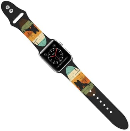 Маса за билярд, снукър Реколта оригинални часовници Apple Watch модел - Мек и здрав силикон каишка Apple Watch, лесно монтирани