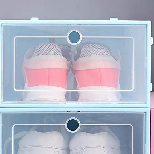 ZRSJ Водоустойчива Кутия за обувки във формата на мида, Прозрачен и Пылезащитная Штабелируемая Кутия За съхранение,