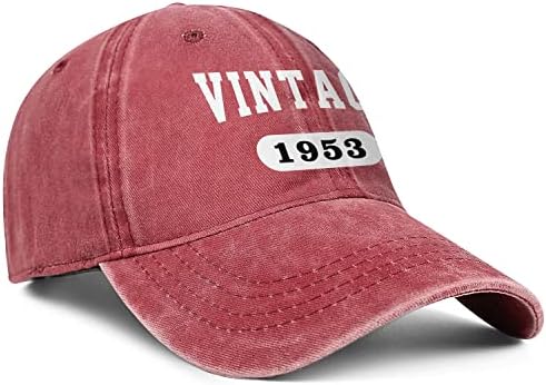 подаръци за 70-ия рожден Ден за Мъже И Жени, Шапки 1953, Реколта бейзболна шапка С Бродерия на 70-Годишна Давност
