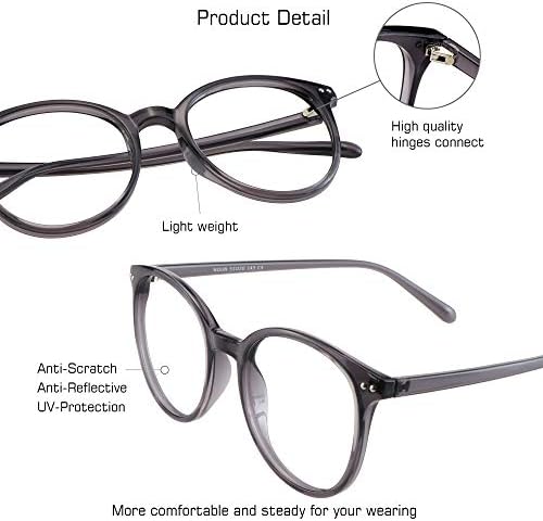 Слънчеви очила VisionGlobal Blue Light Blocking за жени /Мъже, За защита от пренапрежение на очите, Стилна Квадратна дограма