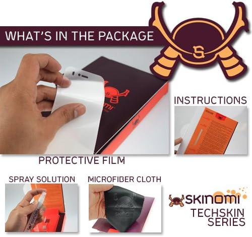 Защитно фолио Skinomi, съвместима с T-Mobile myTouch (LG), Прозрачен филм TechSkin TPU Anti-Bubble HD