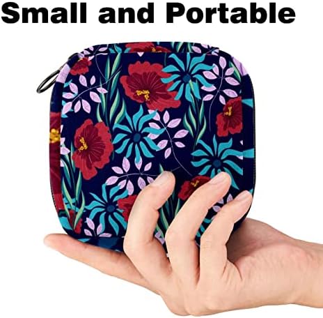 Чанта За Съхранение на Хигиенни Кърпички с Тропическа Палма, Чанта За Менструални Тампони, Преносим Чанта за Менструалната