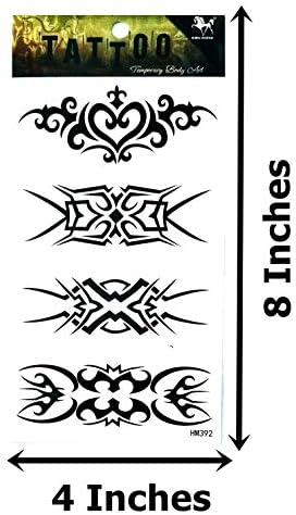 NipitShop 1 Лист Фентъзи Лозя Цветя Ръка 3D Ръчно Художествена Татуировка Пръчка Татуировка върху Тялото На Временни Водоустойчиви Етикети
