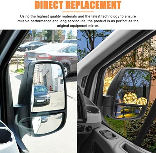 Съвместим с Ford Transit T150 T250 T350 2015 2017-Горното стъкло дясно странично огледало за пътника, Дамско буксировочное огледало с опорна плоча, замени BK3Z17K707B