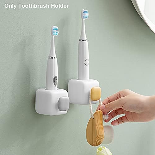 Fawcotu 2 бр. държач за електрическа четка за зъби, здрава поставка за четка за зъби със стикер органайзер за баня