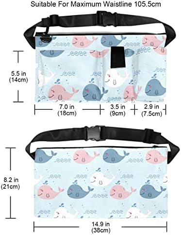 Поясная чанта с цветно изображение на котка Кит-Пътна чанта, Поясная чанта за жени и Мъже, Скъпа поясная чанта за