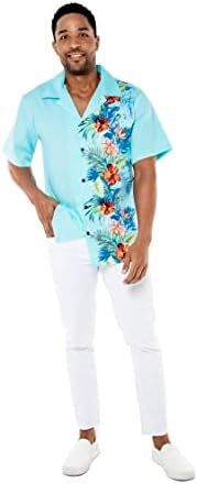 Подходяща Семейна Хавайски облекло Luau за Мъже И Жени За Момичета и Момчета цвят Orchid Paradise Тюркоаз