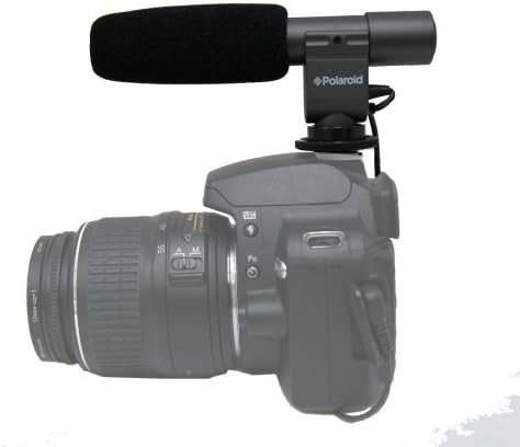 Кондензаторен микрофон Polaroid Pro Video Shotgun за цифрова видеокамера Sony HDR-PJ790V, PJ650V, PJ430V, CX430V, TD30V, PJ380,