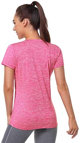 Xelky 3-4 Опаковки Женска Тениска Dry Fit С Къс Ръкав, Впитывающая Влагата, Спортни Ризи, Спортни Облекла За
