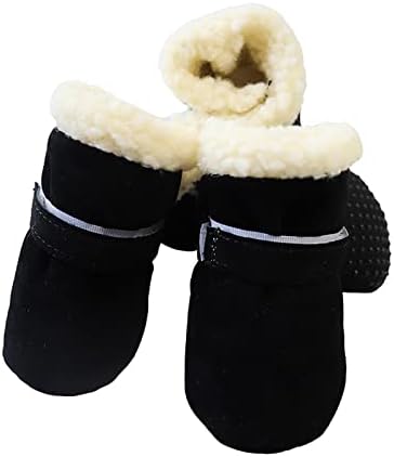 HonpraD/Рокля-пуловер за Кучета, Кадифе Топло Обувки, Ветрозащитная Зимни Обувки за домашни любимци подметка,