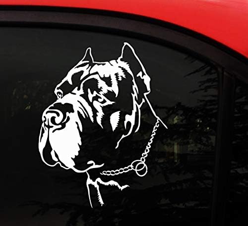 Vinyl Стикер за кучета Cane Corso за автомобили - Италиански Мастиф Лична Защита Гардиън Companien Dog - 5,5 x 7