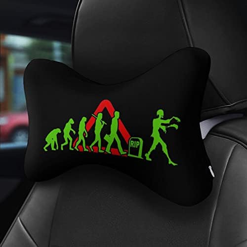 Забавни Автомобили Възглавница за шията Zombie Evolution за Управление, Комплект от 2 Седалки, Auto облегалката за глава,