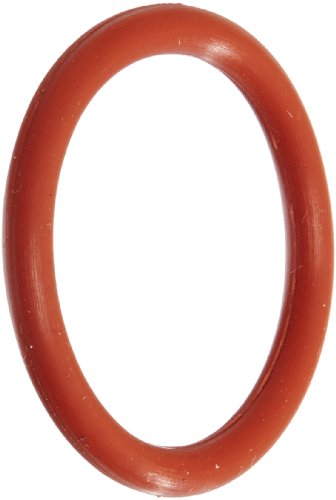 Силиконово о-пръстен 240, Дюрометр 70А, Червено, 3-3 / 4 ID, 4 OD, ширина 1/8 (опаковка от 10 броя)