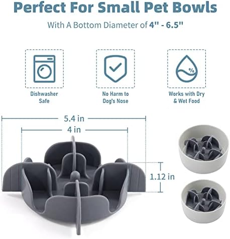 Купички за кучета Jaoul Slow Устройство за малки породи, Режущаяся купа за кучета Slow Устройство с лепило