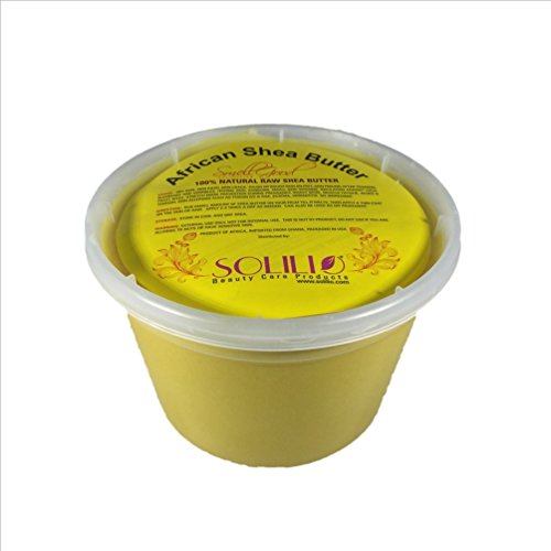 SmellGood - Чистото нерафинирано африканско масло от шеа, естествено, ръчно изработени, жълт цвят, опаковани в хранително-вкусовата