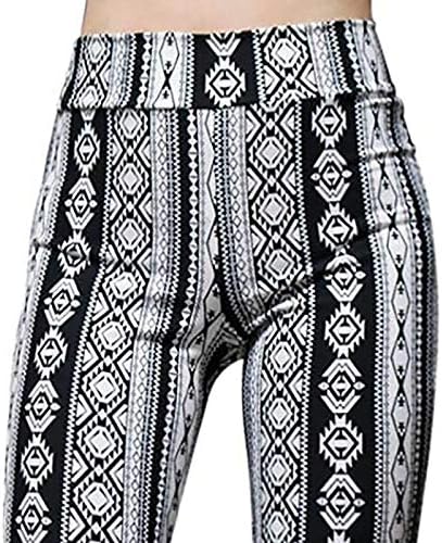 Дамски Топли Панталони с принтом в Ретро стил, Големи Разкроена Панталони, Пролетно-Летни Панталони с Висока Талия, под формата